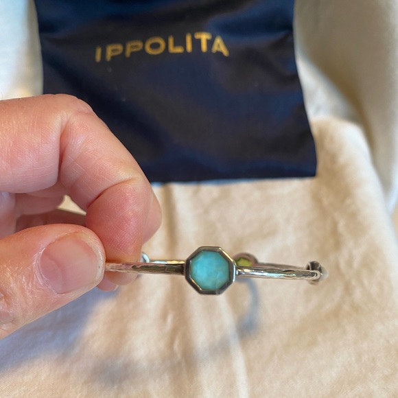 Authentic Ippolita five station sterling silver bangle - Picture 3 of 6